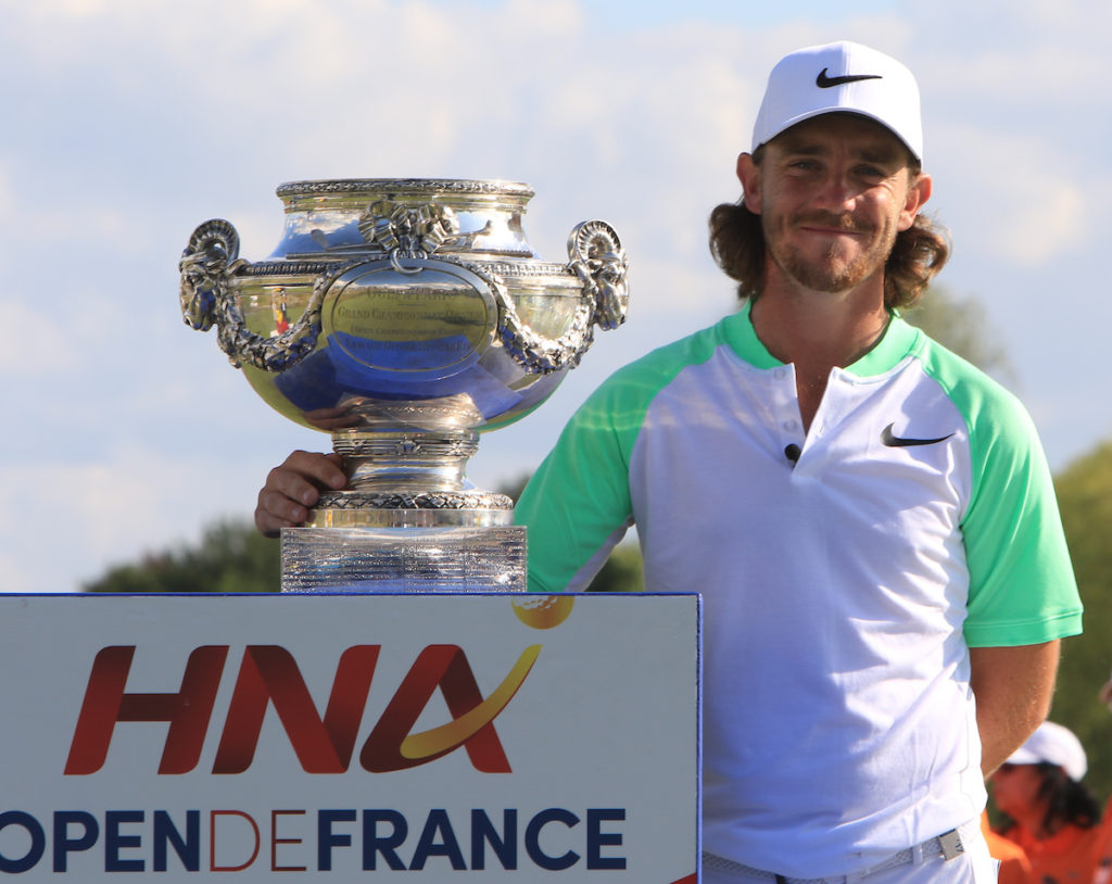 Tommy Fleetwood (ENG) winner of the HNA Open De France at The Golf National on Saturday 2nd July 2017. Photo: Golffile / Thos Caffrey. All photo usage must carry mandatory copyright credit (© Golffile | Thos Caffrey)